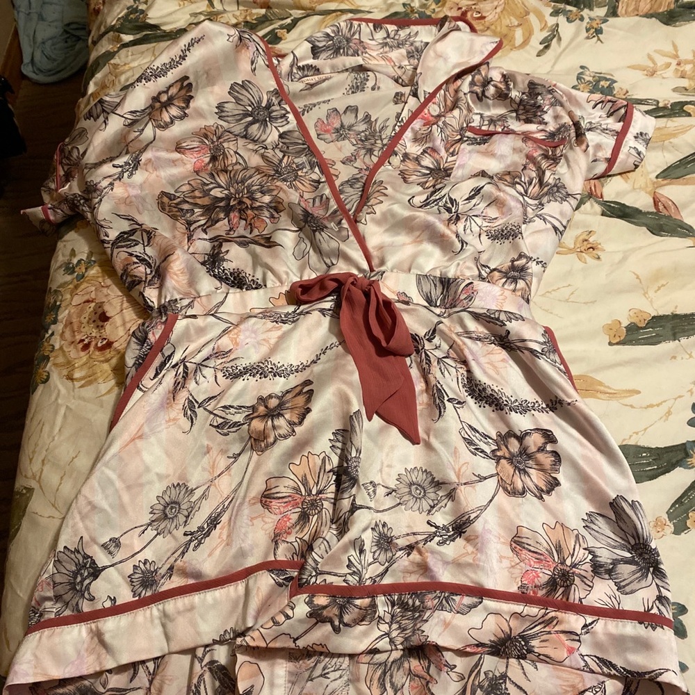 Victoria’s Secret silk sleep romper
